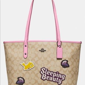 Coach x Disney sleeping beauty tote